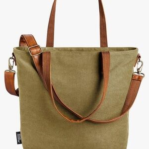 Stylish Olive Green Tote Bag